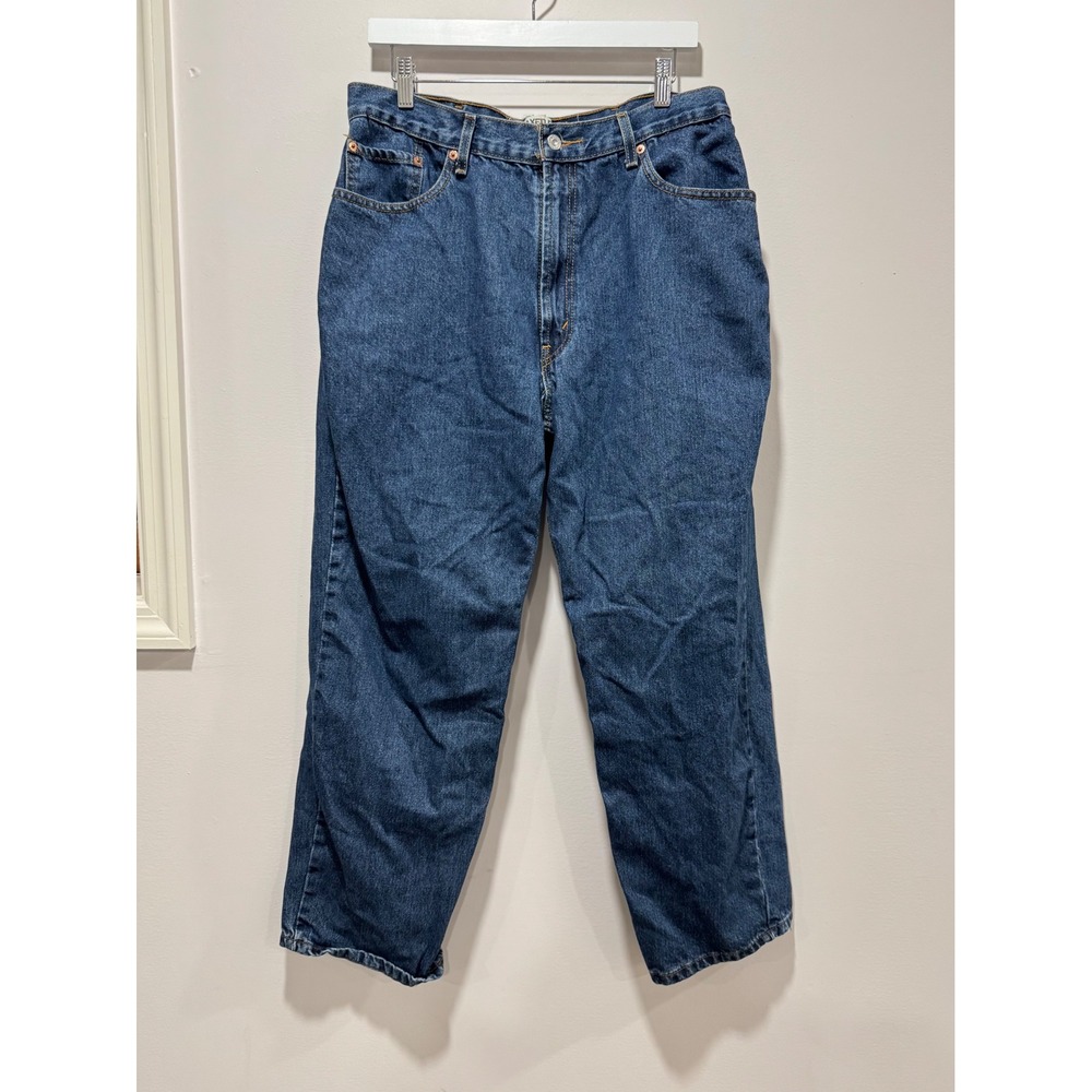Levis 550 Relaxed Fit Tapered Leg Blue Denim Jeans Mens 38x32 Medium Wash